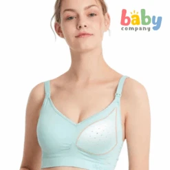 Mamaway Ultralight Anti-bacterial Seamless Maternity & Nursing Bra, Blue -VTech Shop 10083988 3