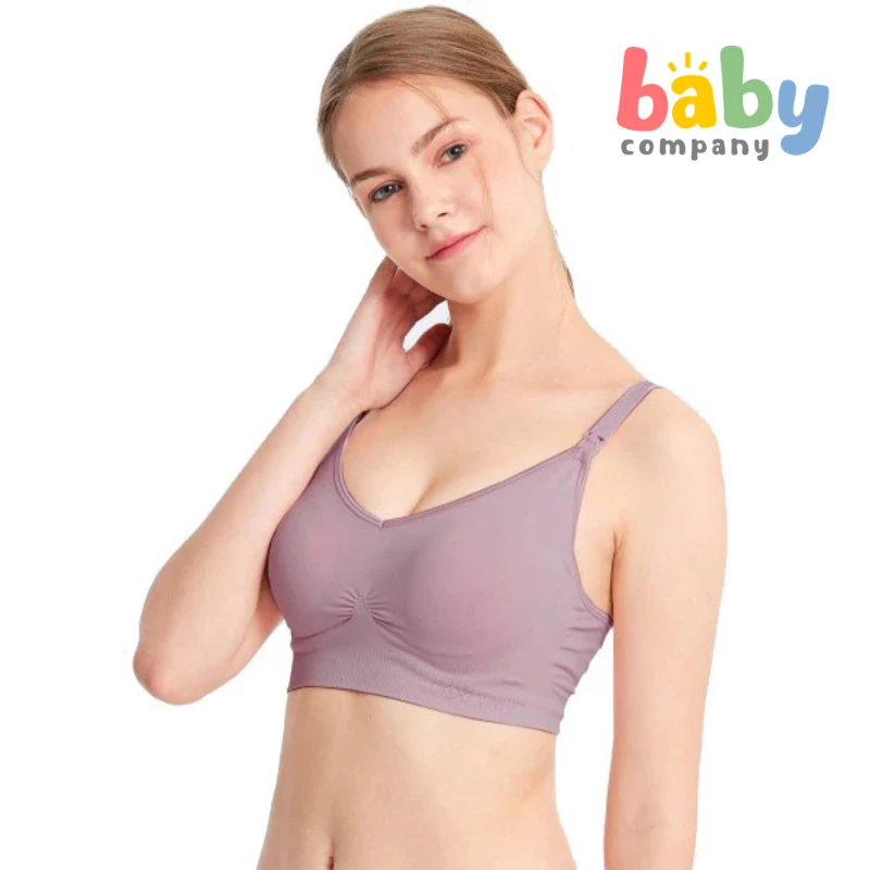 Mamaway Ultralight Anti-bacterial Seamless Maternity & Nursing Bra - Taro 2 Mamaway Ultralight Anti-bacterial Seamless Maternity & Nursing Bra - Taro - Image 2