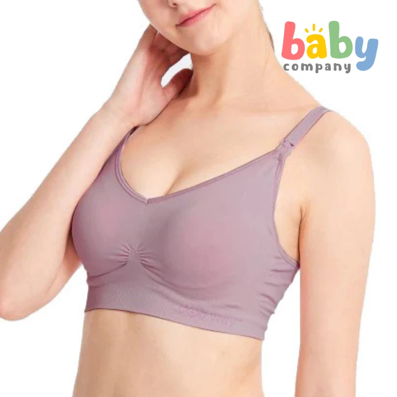 Mamaway Ultralight Anti-bacterial Seamless Maternity & Nursing Bra - Taro 3 Mamaway Ultralight Anti-bacterial Seamless Maternity & Nursing Bra - Taro - Image 3
