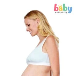Mamaway Antibacterial Crossover Sleeping & Nursing Bra With Pads, Blue 5 Mamaway Antibacterial Crossover Sleeping & Nursing Bra With Pads, Blue -VTech Shop 10083994 3 1