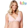 Mamaway Antibacterial Crossover Sleeping & Nursing Bra With Pads, Pink