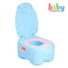 Mom & Baby Hippo Potty Trainer- Blue