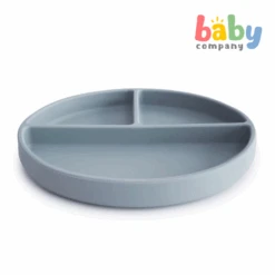 Mushie Silicone Suction Plate - Powder Blue