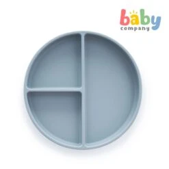Mushie Silicone Suction Plate - Powder Blue -VTech Shop 10323170 3