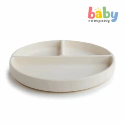 Mushie Silicone Suction Plate - Ivory