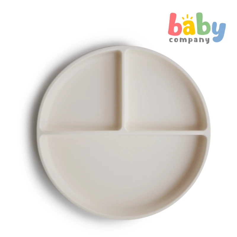 Mushie Silicone Suction Plate - Ivory 2 Mushie Silicone Suction Plate - Ivory - Image 2