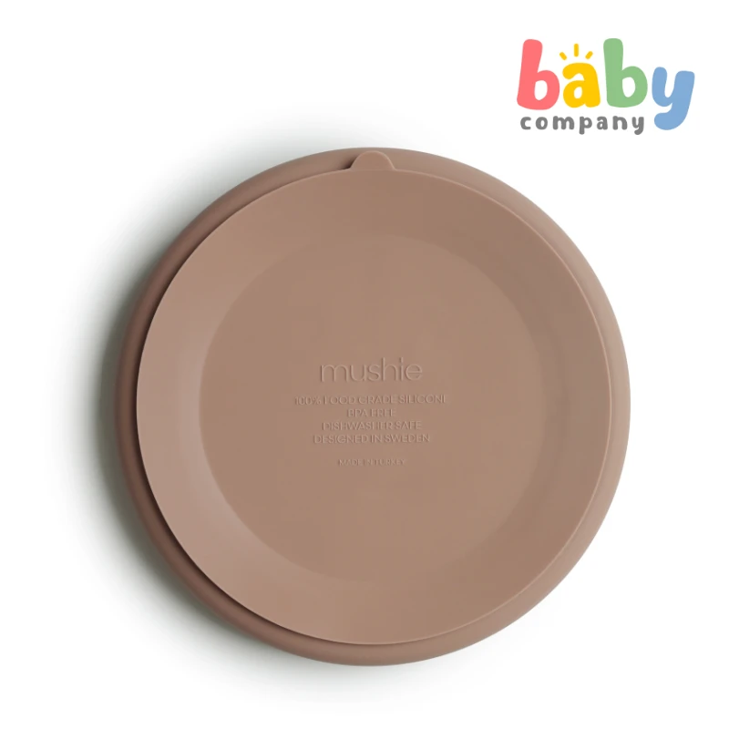 Mushie Silicone Suction Plate - Natural 1 Mushie Silicone Suction Plate - Natural