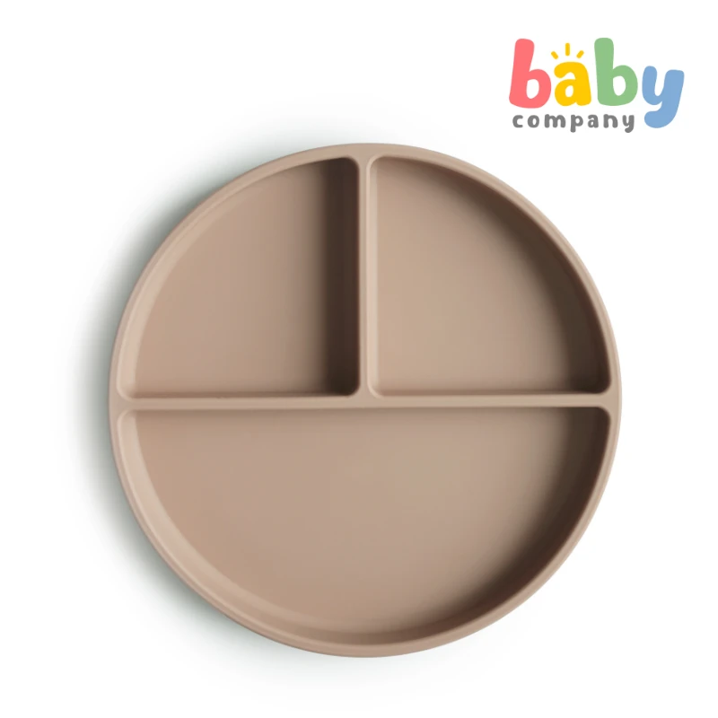 Mushie Silicone Suction Plate - Natural 2 Mushie Silicone Suction Plate - Natural - Image 2