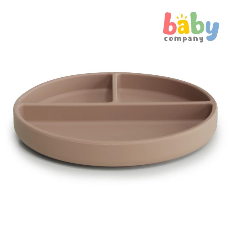 Mushie Silicone Suction Plate - Natural 3 Mushie Silicone Suction Plate - Natural - Image 3