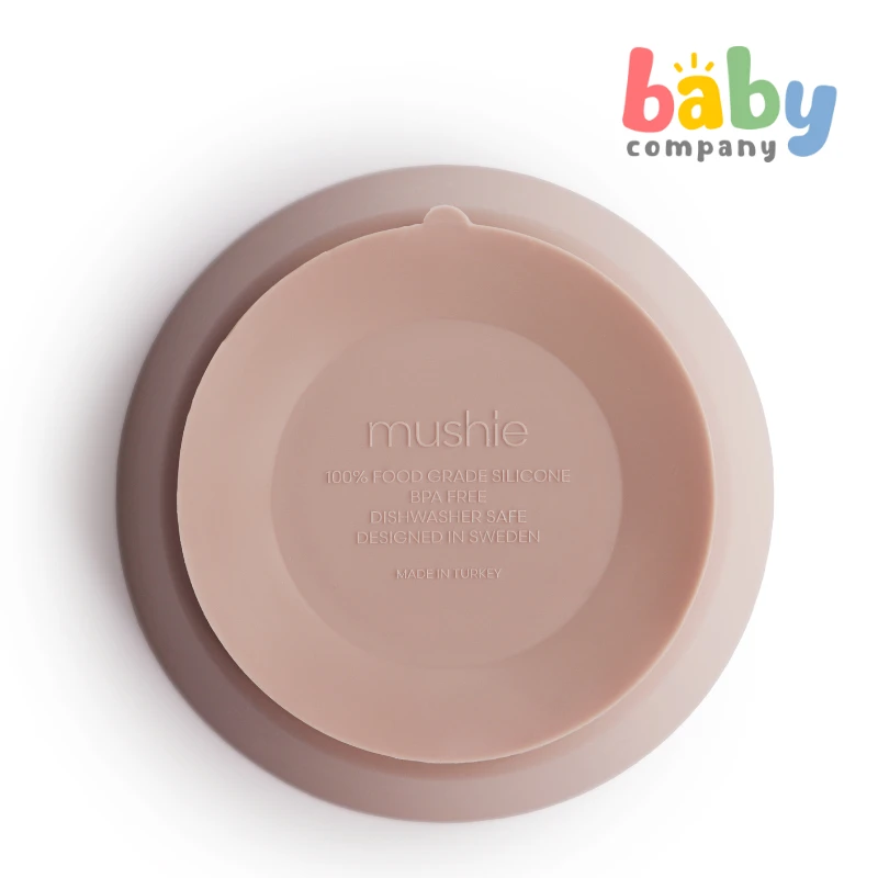 Mushie Silicone Suction Bowl - Blush 1 Mushie Silicone Suction Bowl - Blush