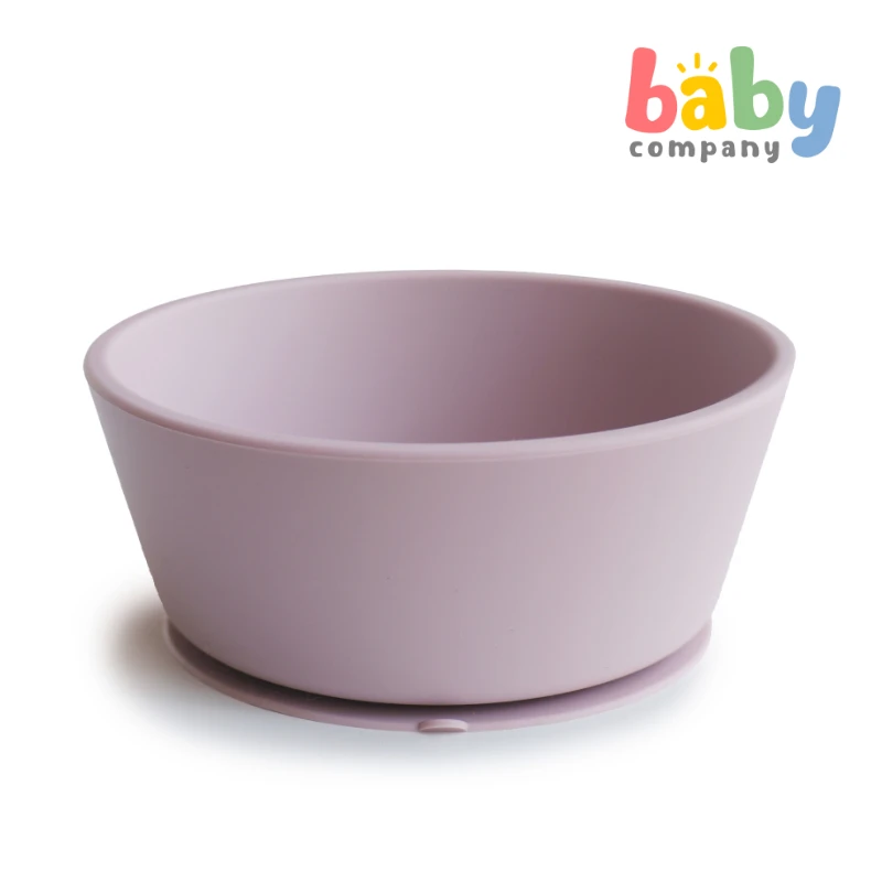 Mushie Silicone Suction Bowl - Soft Lilac 2 Mushie Silicone Suction Bowl - Soft Lilac - Image 2