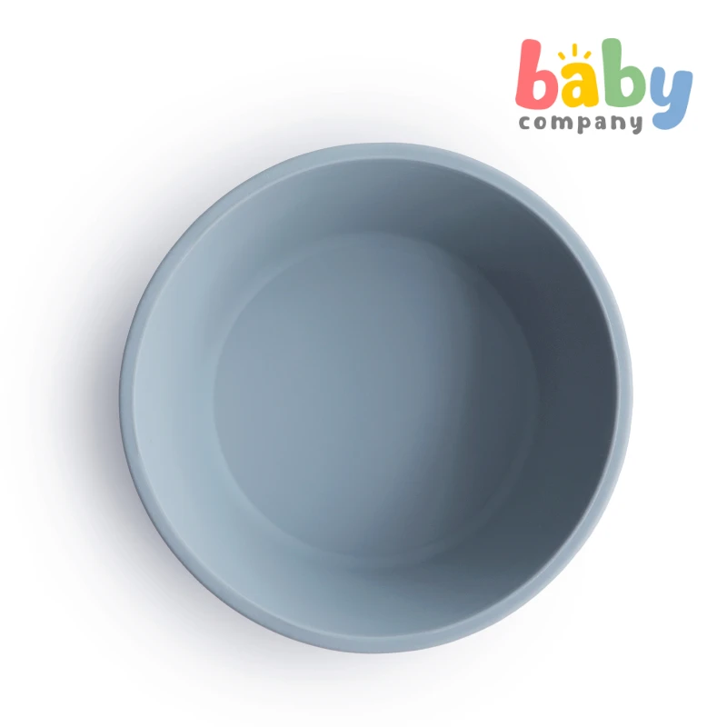Mushie Silicone Suction Bowl - Powder Blue 1 Mushie Silicone Suction Bowl - Powder Blue