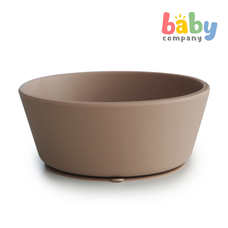 Mushie Silicone Suction Bowl - Natural 3 Mushie Silicone Suction Bowl - Natural - Image 3