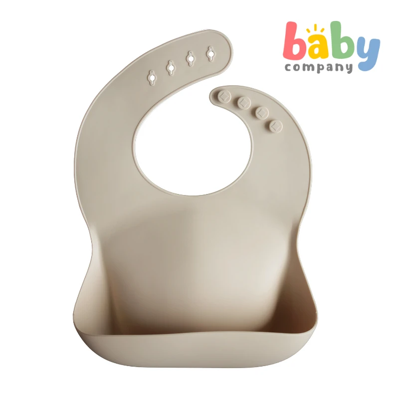 Mushie Silicone Bib - Shifting Sand 1 Mushie Silicone Bib - Shifting Sand