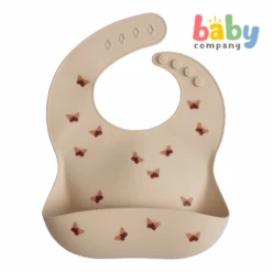 Mushie Silicone Bib - Butterflies