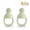 Mushie Silicone Fresh Food Feeder 2-pack - Sage