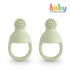 Mushie Silicone Fresh Food Feeder 2-pack - Sage