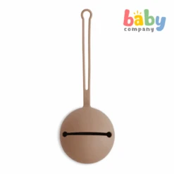 Mushie Pacifier Case - Pale Taupe