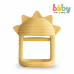 Mushie No Drop Teether - Sun Yellow