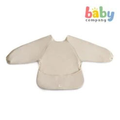 Mushie Long Sleeve Bib - Fog