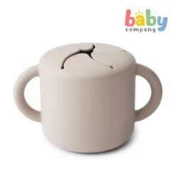 Mushie Silicone Snack Cup - Ivory
