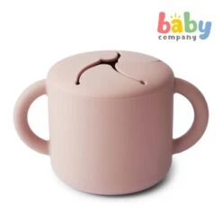 Mushie Silicone Snack Cup - Blush