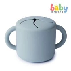 Mushie Silicone Snack Cup - Powder Blue