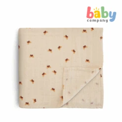 Mushie Swaddle Printed - Butterflies