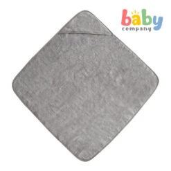Mushie Hooded Towel - Gray