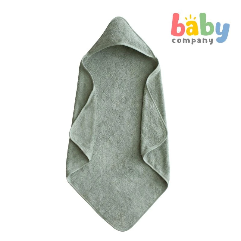 Mushie Hooded Towel - Moss 2 Mushie Hooded Towel - Moss - Image 2