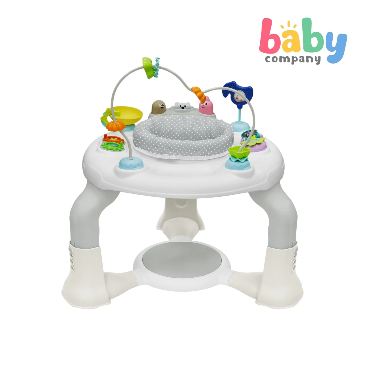 Baby Company 2-in-1 Activity Center With Jumping Board - Cool Gray 2 Baby Company 2-in-1 Activity Center With Jumping Board - Cool Gray - Image 2