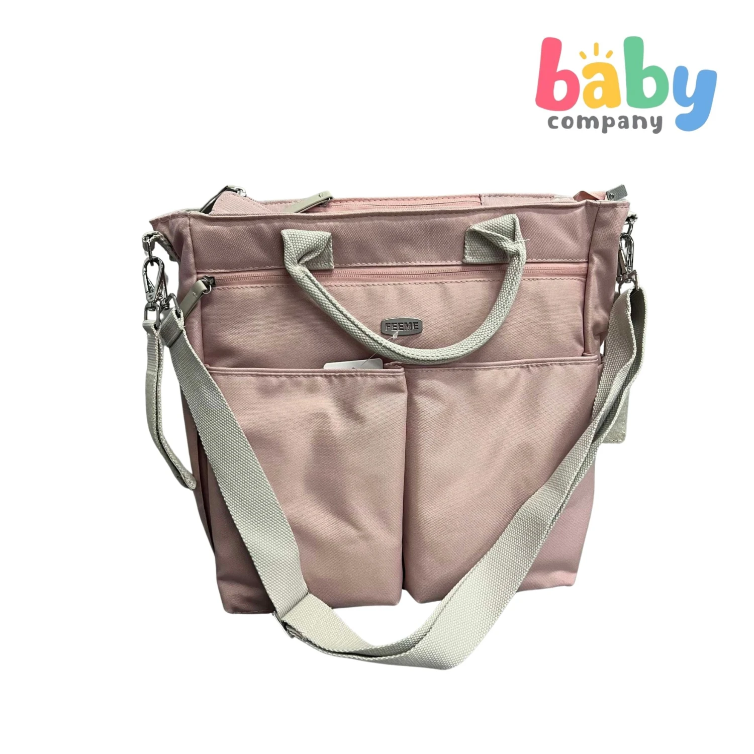 Feeme Shoulder Diaper Bag - Pink 1 Feeme Shoulder Diaper Bag - Pink