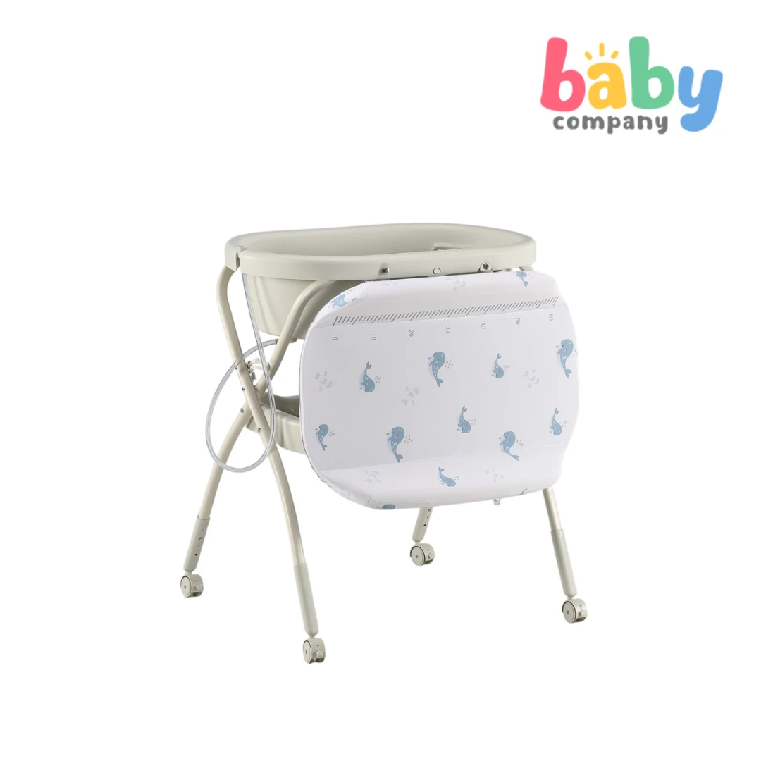 Baby Company Baby Bath Tub With Changing Table - Beige 1 Baby Company Baby Bath Tub With Changing Table - Beige