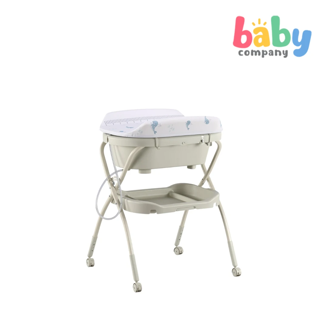Baby Company Baby Bath Tub With Changing Table - Beige 2 Baby Company Baby Bath Tub With Changing Table - Beige - Image 2