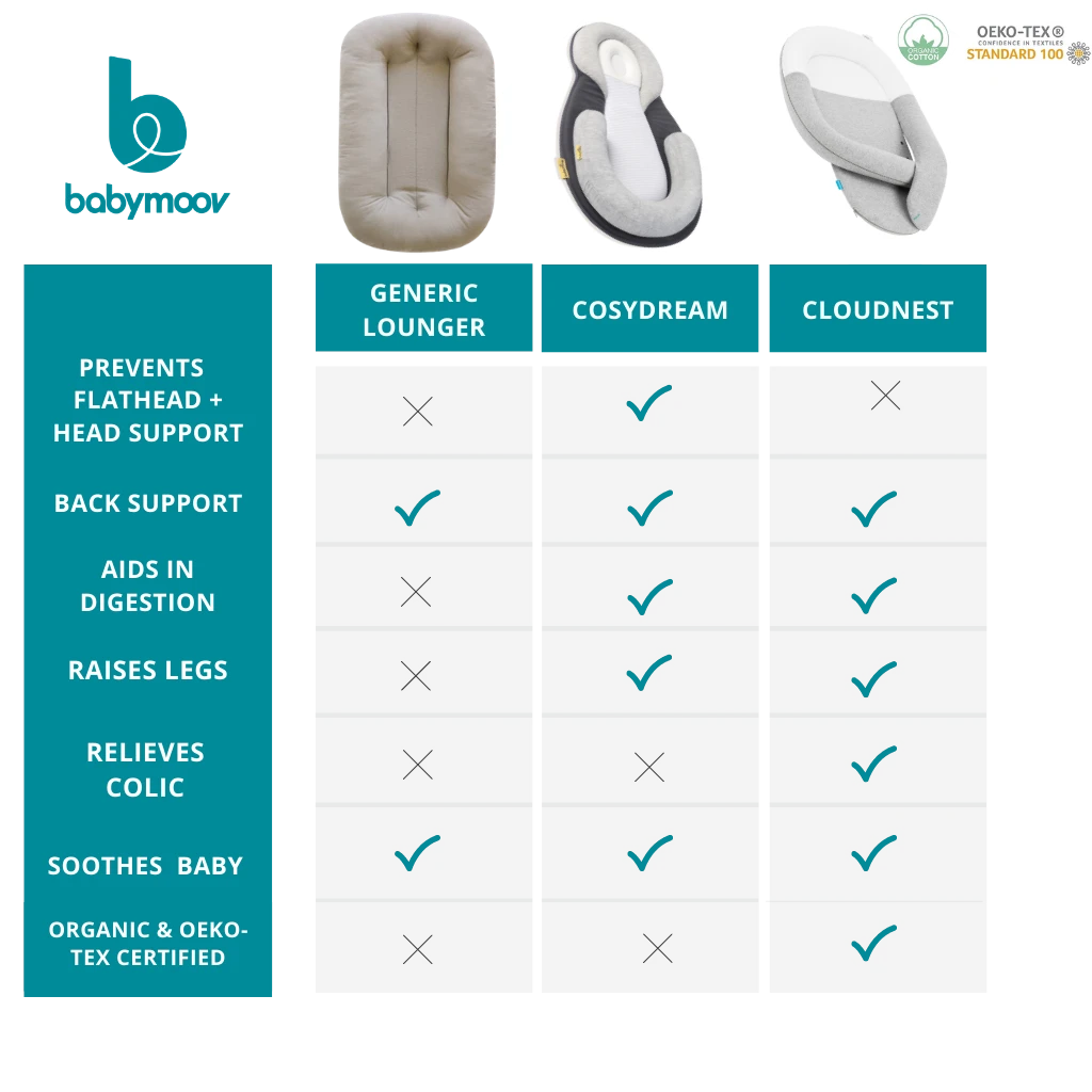 Babymoov Cosydream(+) Elevated Ergonomic Newborn Baby Lounger 6 Babymoov Cosydream(+) Elevated Ergonomic Newborn Baby Lounger - Image 6