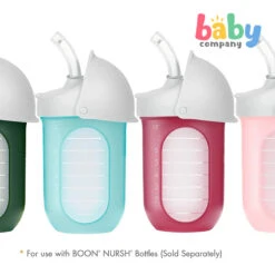 Boon Nursh Silicone Straw Conversion Top 2-Pack -VTech Shop 35023780 2