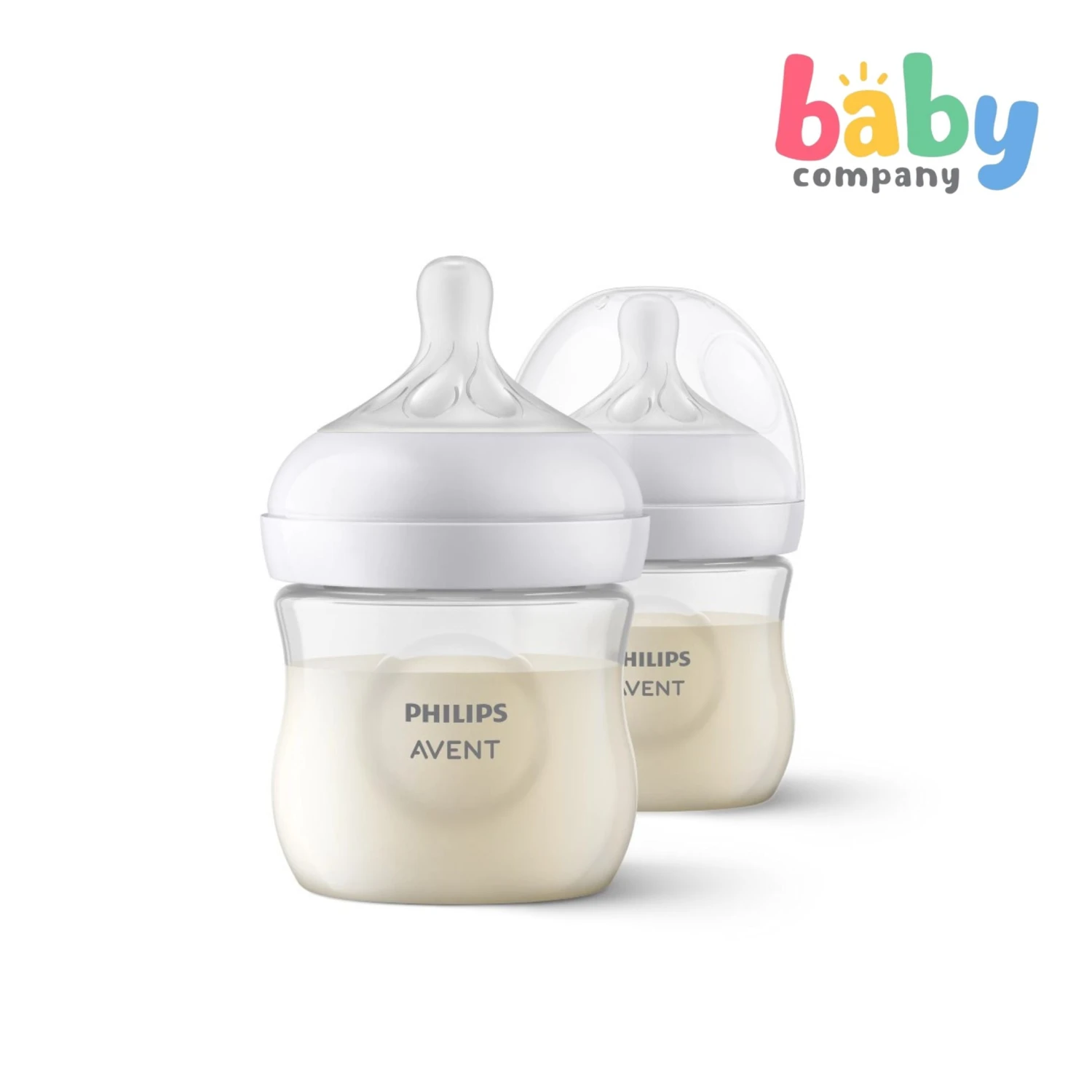 Philips Avent Natural Response Baby Bottle 0m+ - 4oz/125ml, Pack Of 2 1 Philips Avent Natural Response Baby Bottle 0m+ - 4oz/125ml, Pack Of 2