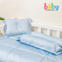Sleepery Organic Bamboo Baby Bedding 5pc Set - Blue -VTech Shop 39118274 3