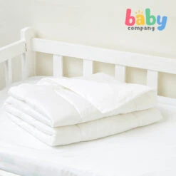 Sleepery Organic Bamboo Baby Comforter - White