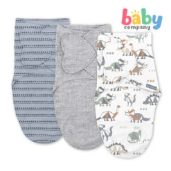 Swaddle Me Monogram Pack Of 3 - Dino Mite