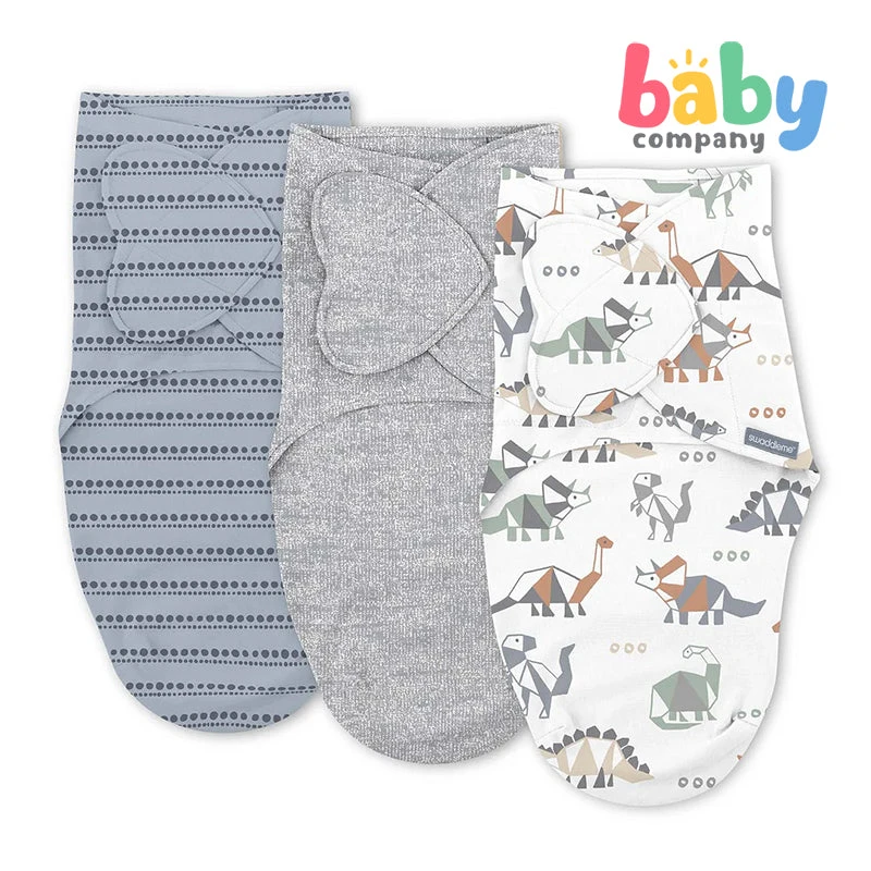 Swaddle Me Monogram Pack Of 3 - Dino Mite 1 Swaddle Me Monogram Pack Of 3 - Dino Mite