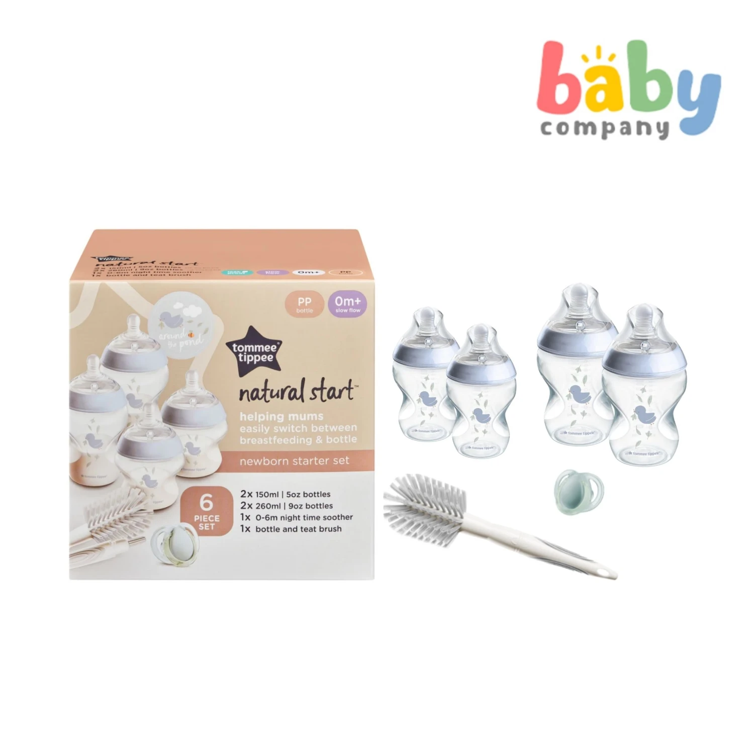 Tommee Tippee Natural Start Newborn Starter Set - Blue 2 Tommee Tippee Natural Start Newborn Starter Set - Blue - Image 2