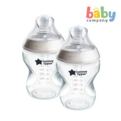 Tommee Tippee Natural Start PP Bottle Pack Of 2 - 260ml, Clear