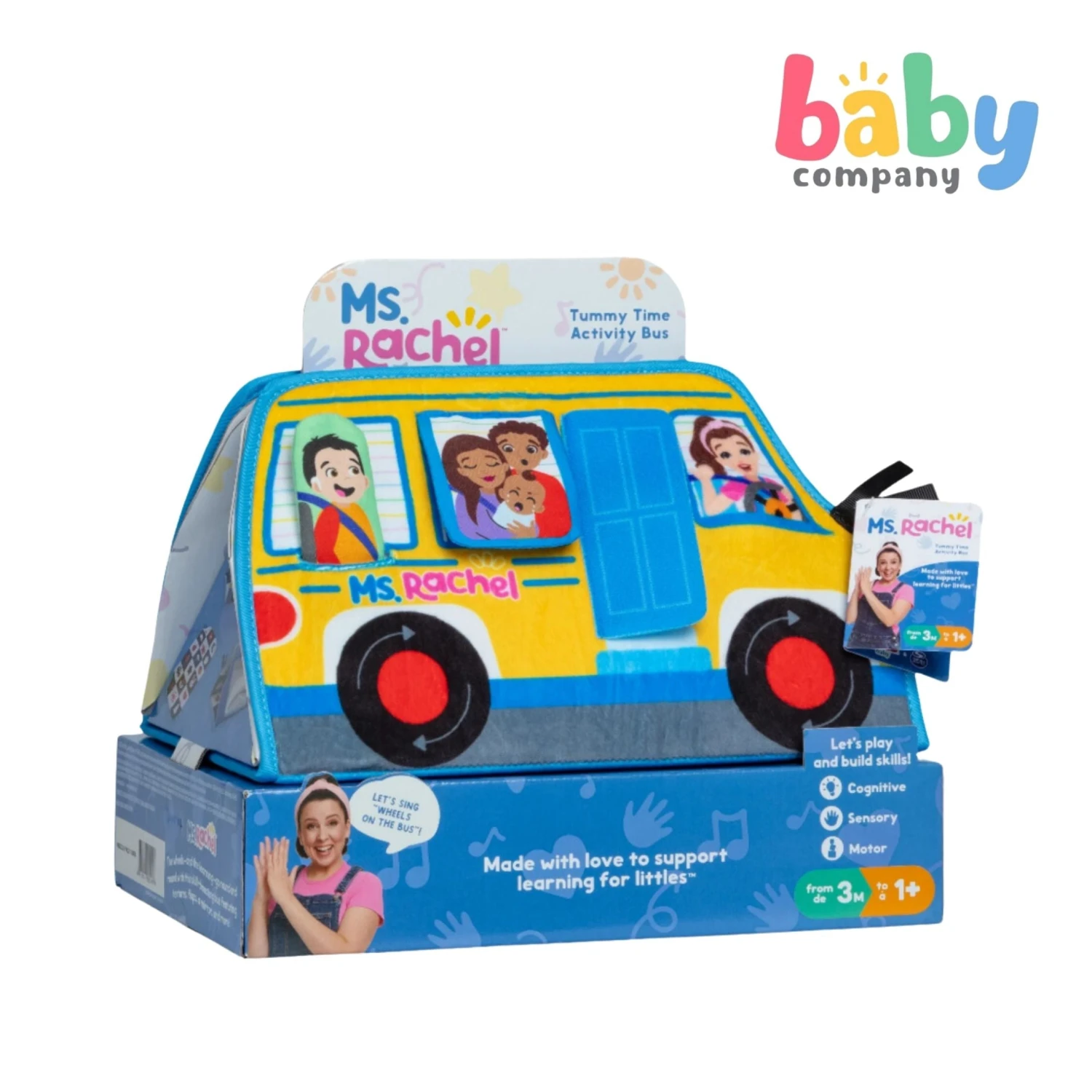 Ms. Rachel Tummy Time Activity Bus Toy 3 Ms. Rachel Tummy Time Activity Bus Toy - Image 3