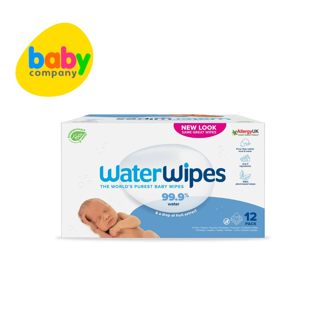WaterWipes Mega Value Box Biodegradable - 60s, Pack Of 12 1 WaterWipes Mega Value Box Biodegradable - 60s, Pack Of 12