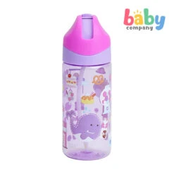 Marcus & Marcus GERMREPEL® Tritan Straw Bottle 400ml - Purple