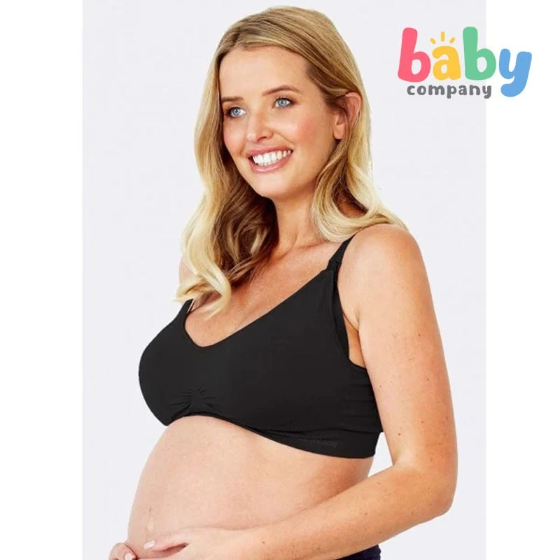 Mamaway Responsive Antibacterial Seamless Maternity Nursing Bra Black 2 Mamaway Responsive Antibacterial Seamless Maternity Nursing Bra Black - Image 2