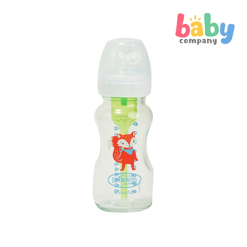 Dr. Brown's Natural Flow Options+ Anti-Colic Glass Wide-neck Bottle 9 Oz / 270 Ml 2 Dr. Brown's Natural Flow Options+ Anti-Colic Glass Wide-neck Bottle 9 Oz / 270 Ml - Image 2