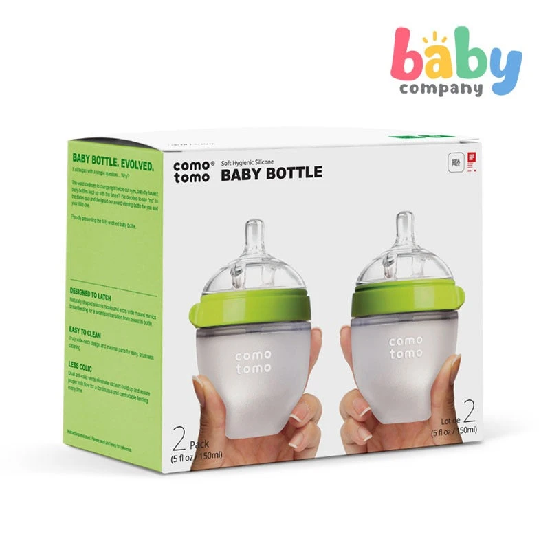 Comotomo 2-pack Silicone Bottles 150ml 4 Comotomo 2-pack Silicone Bottles 150ml - Image 4