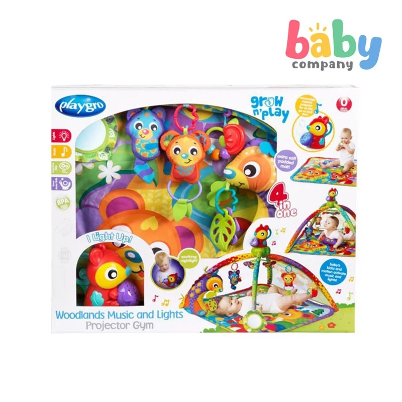 Playgro Woodlands Music And Lights Projector Gym 2 Playgro Woodlands Music And Lights Projector Gym - Image 2